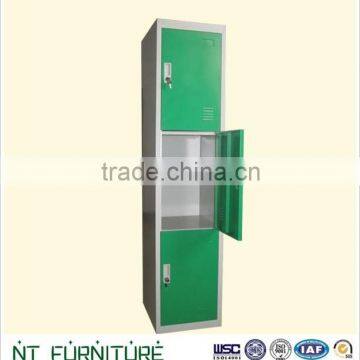 Green 3 Doors Steel Cabinet Lockers