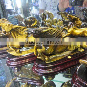 2015 High Quality Natural tiger eye animals carving