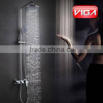 China supplier shower set, shower column, shower panel with stainless steel shower pipe