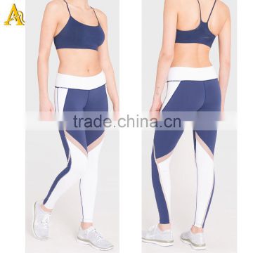 2016 SUPPLEX and mesh panels athletic leggings women sexy sports yoga leggings