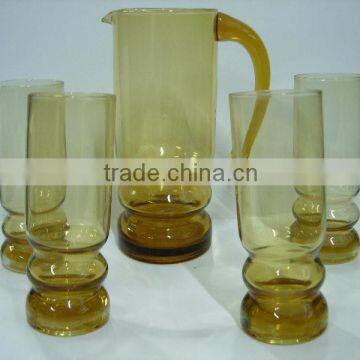 Amber water/beverage glass