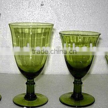 ALL GREEN GLASS SET