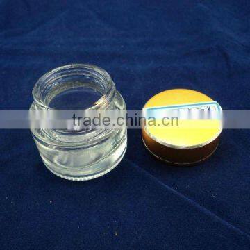 clear glass cosmetic jars and packaging