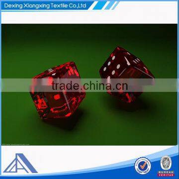 High quality 16mm acrylic round corner transparent dice for sale