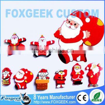 Wholesale Christmas Father Popular Cartoon Character USB Flash Drive,Custom Memory Stick Free Logo Mock Up Free Sample