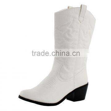 Fashion New Cowgirl Women Western Leather Boots photo-5