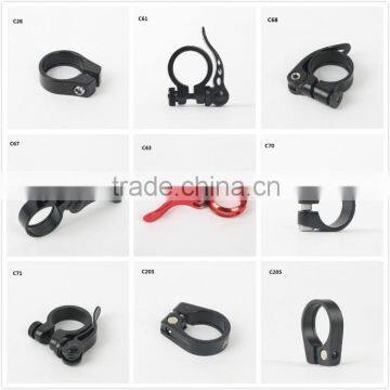 C67 High Strength MTB Bicycles Seat Post Clamp 6061-T6 Alloy Bicycle Parts Quick Release Sitting Clamp HOMHIN photo-4