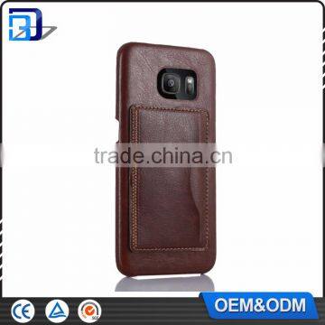 Hot ! Crazy Horse Pattern Leather Skin With Card Holder Stand Back Cover For Samsung Galaxy S7 Edge G935 Case Phone Accessories photo-2