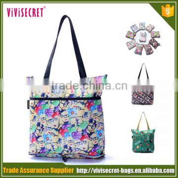 OEM Cheap Reusable Nylon Folding Shopping Bag Wholesale