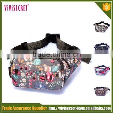 Guangzhou bag factory nylon waterproof waist bag wholesale customize fanny pack