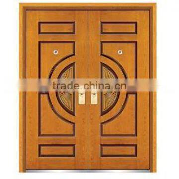 satisfied steel wooden door