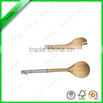 Kitchen Gadget Silicone Baby Scoop With Bamboo Handle photo-6