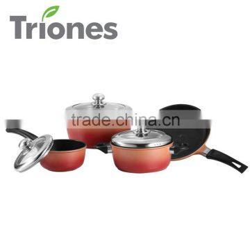 7PCS Non-stick Cast Aluminum ( Aluminium ) Cookware Set (TR-CA0607)