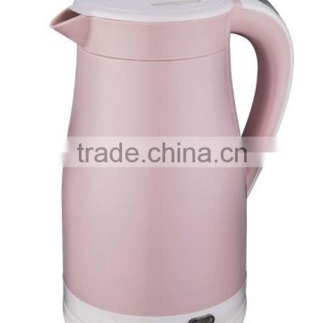 Baidu Factory Hot sale 1.2 liter electric kettle stainless steel inside with plastic housing