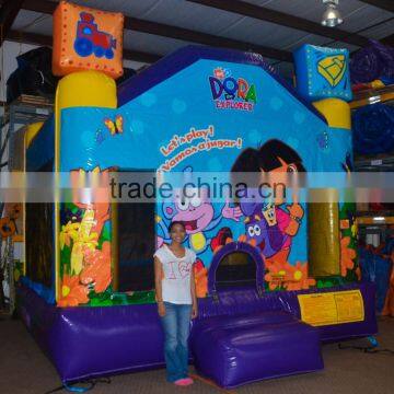 Dora Explorer Moonwalk, Dora Theme Inflatable Bounce House photo-5