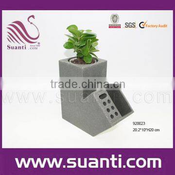 top quality multi-use polystone pot plant and Office stationery case