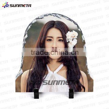 White BlankSublimation Personalized Rock Slate Photo