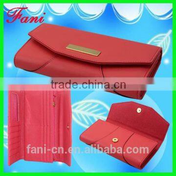 2015 wholesale multifunction credit card holder PU leather wallet for ladies