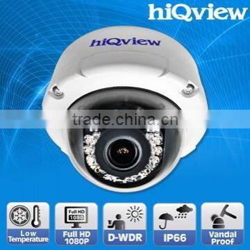 HIQ-5390 Low Temperature Full HD Outdoor IR-15M IP Dome Camera