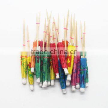 Wholesale Latest boutique small umbrella sign, Technological fruits toothpicks, Cake decoration, Oiled paper umbrella