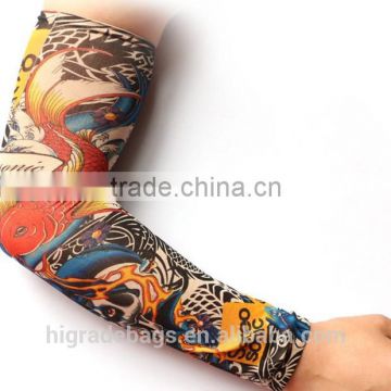 Custom Protection Nylon sports printed tattoo arm cool sleeves