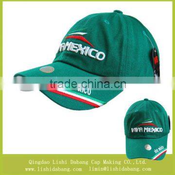 custom embroidery running cap 100% cotton cap and hat