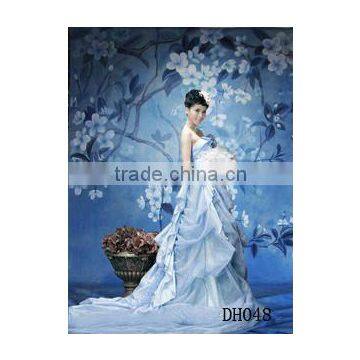 3 x 3 Meters Hand Painted Wedding Photo Studio Backdgrounds Muslin Backdrop photo-6