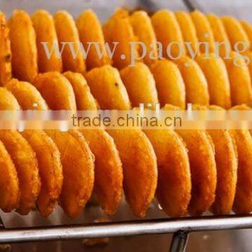 Stainless Steel 110v 220v Electric Automatic Twister Potato Cutter With 12L Deep Fryer and 1000pcs Bamboo Skewers photo-5