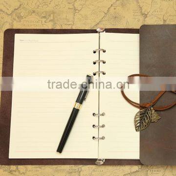 Custom Journal Leather Notebook with Pen for Promotion Gift Item