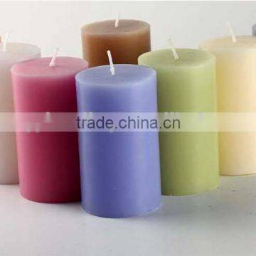 Multi-Colored flameless scented home decorative pillar candle