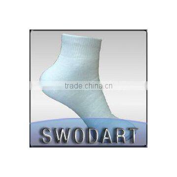 Hot selling design men white cotton socks soft blank custom socks