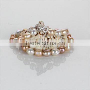 10-12mm AA Multi Color Edison Natural Latest Single Pearl Jewelry Set, Fresh Water Pearl Jewelry Set
