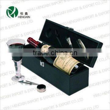 HX-W053,PU wine box,wine holder,leather wine box