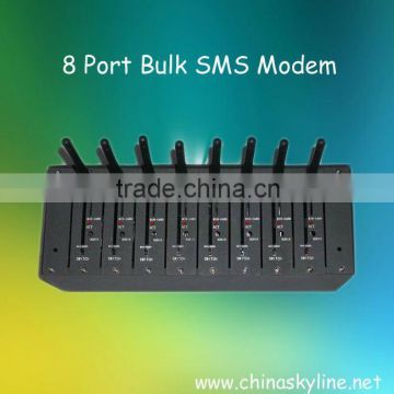 low cost 8 Port GSM SMS Modem with chip, bulk sms sender/ multiport gsm modem