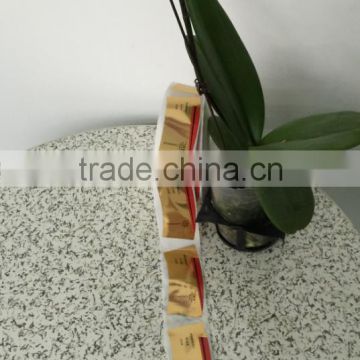 Low price and high quality vinyl material labels printring adhesive stickers in roll