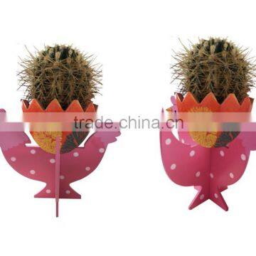 Easter Wooden hen flower pot holder decoration easter wooden flower pot base for home decoration