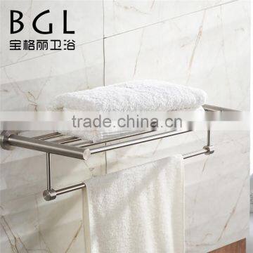 2015news 11920 BAOGELI stainless steel 304 for barbathroom accessories best value towel shelf