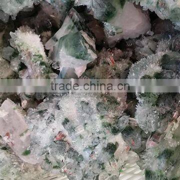 High Quality Natural Green Ghost Phantom Quartz Crystal Cluster for Decoration photo-3