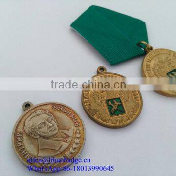 Custom plated metal medal russia on sale