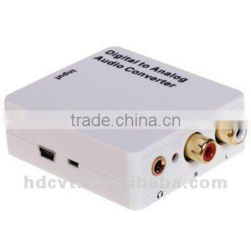 digital to analog audio converter with 3.5mm earphone jack