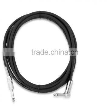 cheap guitar audio cable 6.3 male to male 3m av cable straight to rigth angle connector