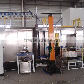 XT stainless Electrostatic Powder Spray Booth System with cyclone recovery system