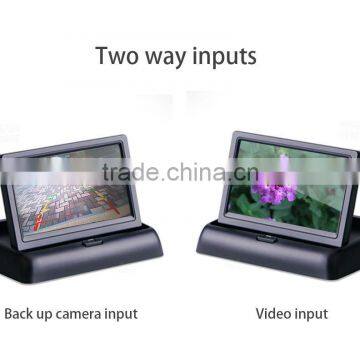 Auto Brightness Rear View Mirror with 4.3-Inch Display Monitor