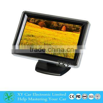 Hot selling 4.3inch Silver edge car monitor ultra-thin car stand monitor, XY-2056