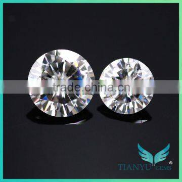 Moissanite diamond export to India, 8H&A round brilliant cut moissanite gems