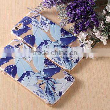 Transparent Ultrathin Hard Plastic Cell Phone Case With Blue Painting Case for Iphone photo-6