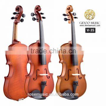 Miniature handmade violin made in China with black wood Deviser V35