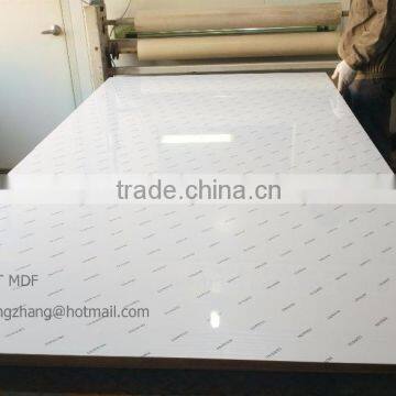 White color Imported Korea LG PET Membrane Laminated mdf .hdf board
