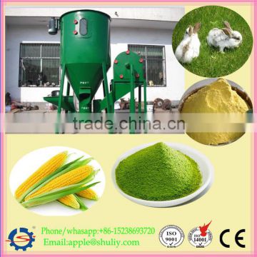 Self-suction animal feed crusher and mixer hammer mill