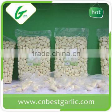 Single clove fresh peeled garlic